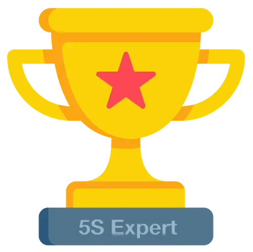 Trophy addressed to the 5S Expert.